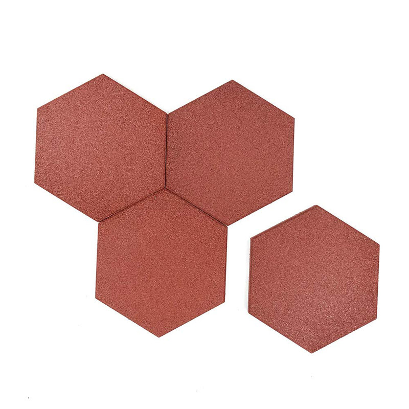RevTime Hexagon Rubber Pavers in Red & Reviews Wayfair